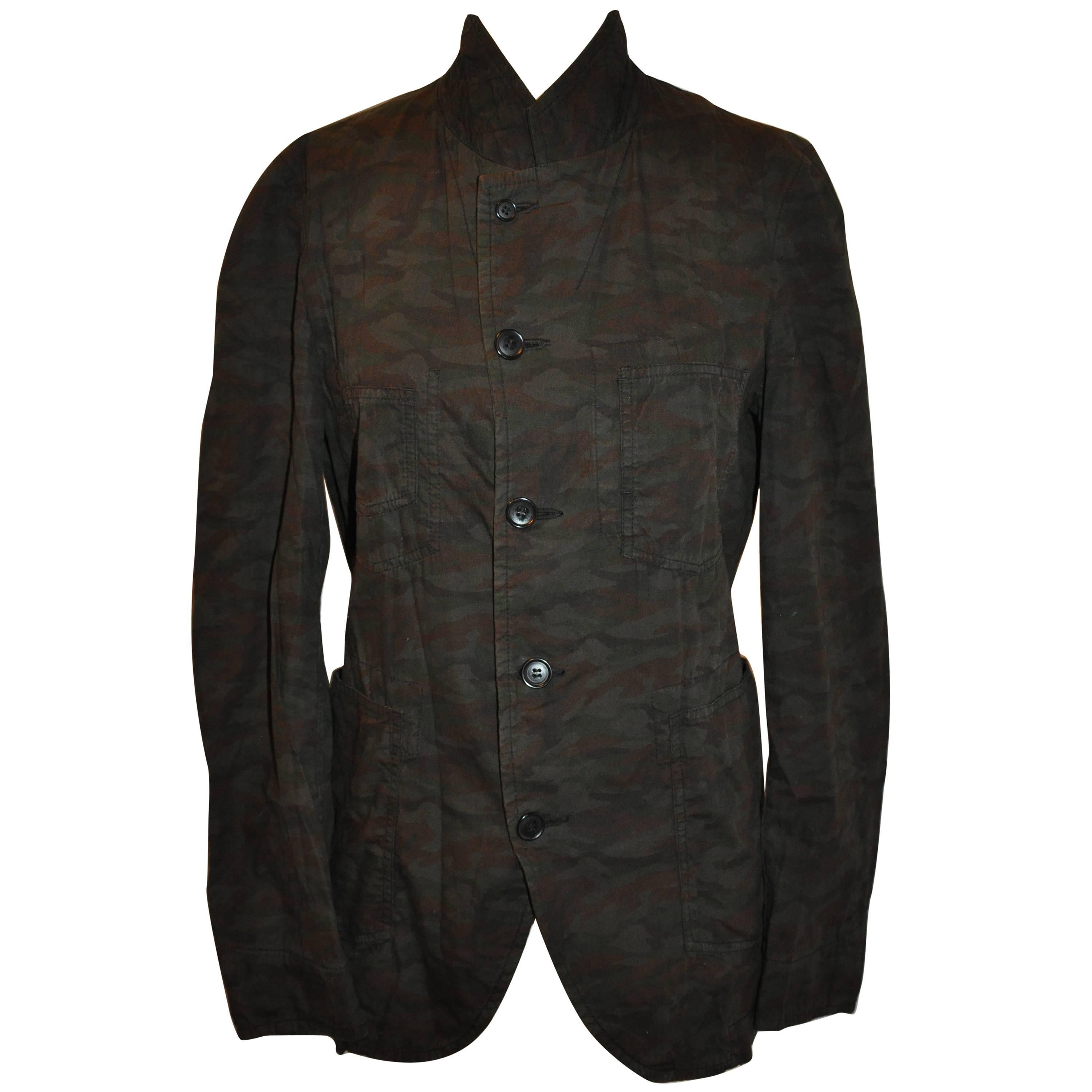 Comme des Garcons Camouflage Multi-Patch Pocket Button Jacket   For Sale