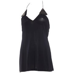 Paco Rabanne Backless Micro Mini Halter Dress