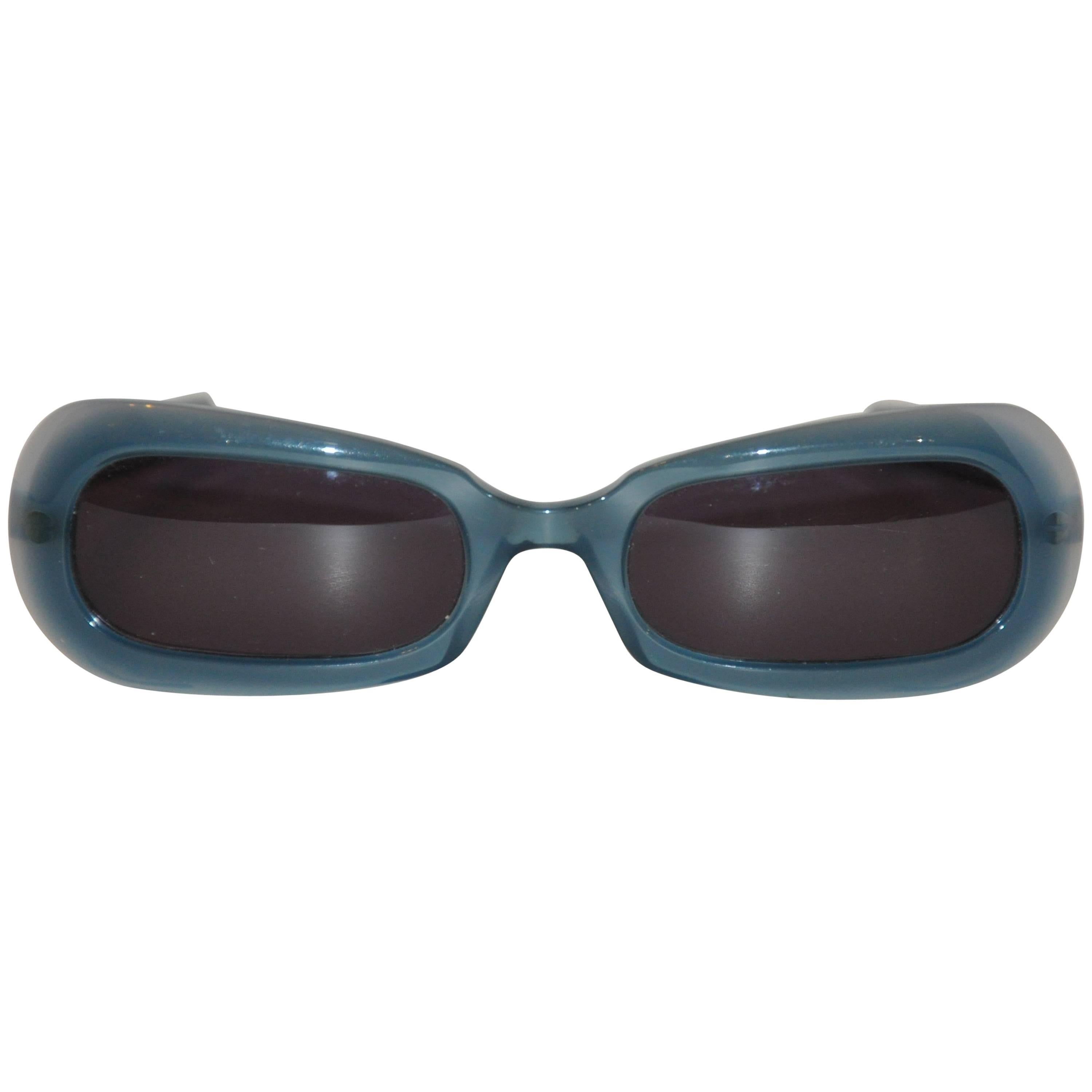 Thierry Mugler "Shades of Turquoise" Lucite Sunglasses For Sale