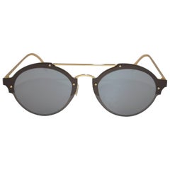 Gafas de sol Illesteva con montura de oro pulido Hand Made y tachuelas