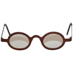 Used Theo (Belgium) "Keith" Steel-Bronze Hardware Glasses