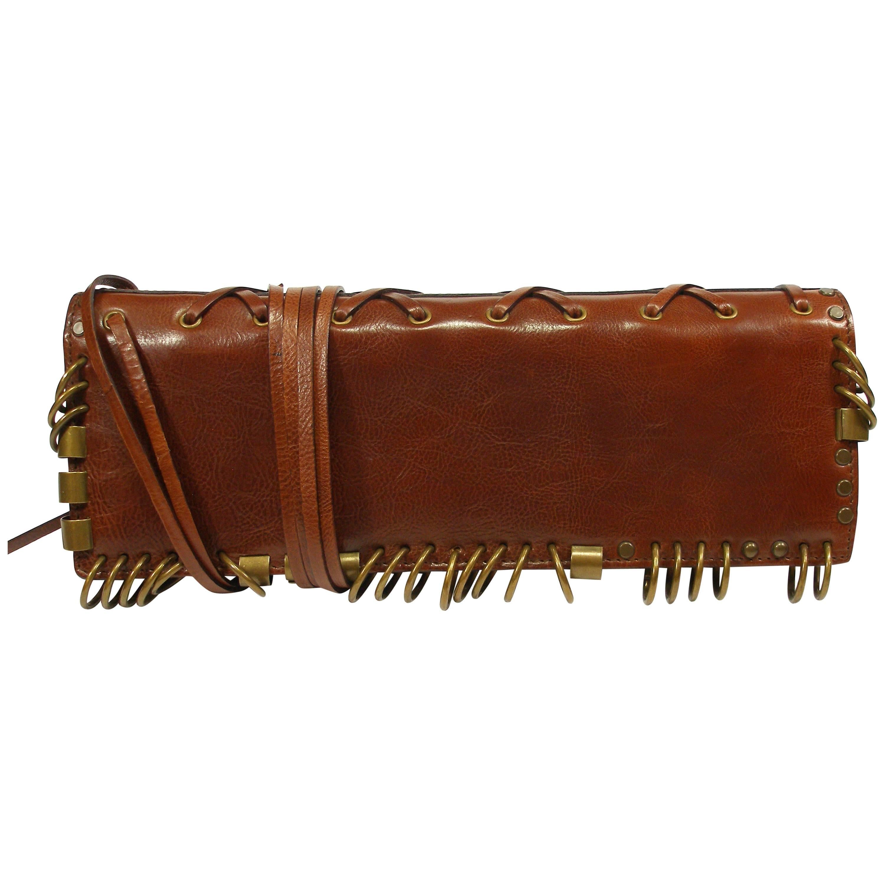 FANTASTIC & COLLECTIBLE Tom Ford for YSL leather Rock'n Roll clutch   For Sale