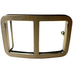 Rare H d'Hermès Rectangle Buckle for strap 3.2 cm Permabrass 6
