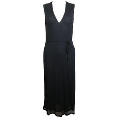 Vintage Gucci by Tom Ford Black V-neckline Dress 