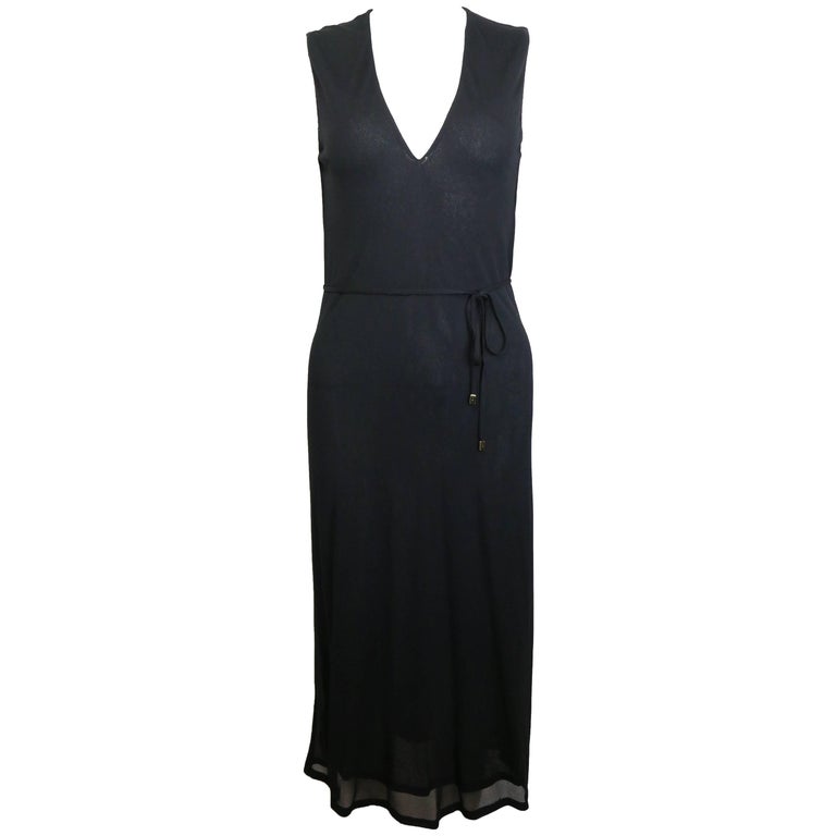 Black strap dress  KF70331