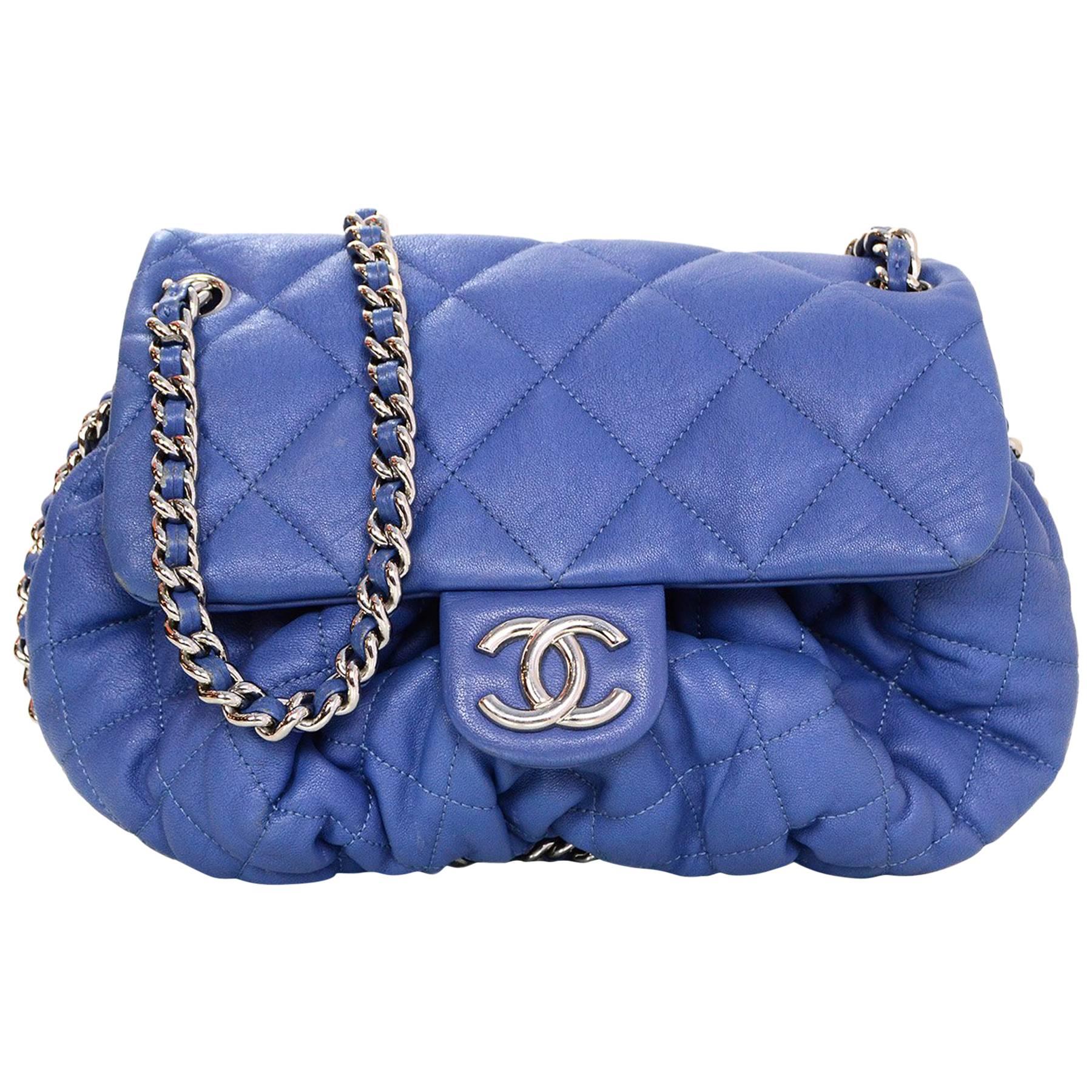 CHANEL Pre-Owned 2002 medium Double Flap Icon shoulder bag - Blue