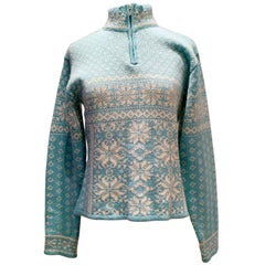 Contemorary & New Wool Snowflake Ski Sweater For Gorush By Obermeyer