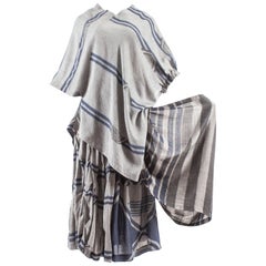 Comme des Garcons Spring-Summer 1984 abstract print skirt and top ensemble