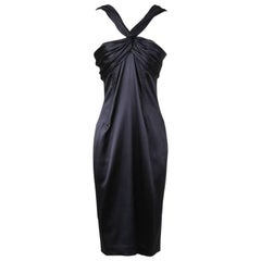 Dolce & Gabbana Silk Satin Halter Dress 5