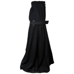 Yohji Yamamoto Parachute Dress with Grommet Belts