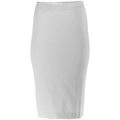 Vintage 20th Century Maison Martin Margiela White Silk Asymmetric Seam Skirt