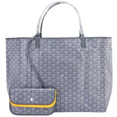 Sac fourre-tout Goyard gris St Louis GM à chevrons Chic