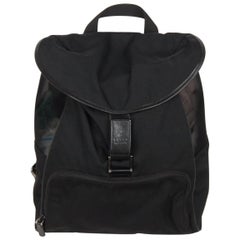 GUCCI Black Canvas & Mesh BACKPACK BAG