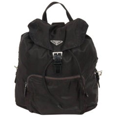 PRADA BACKPACK BAG aus schwarzem Nylon und Segeltuch