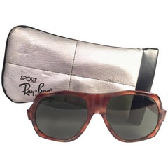 New Vintage Ray Ban B&L BradshawTortoise G15 Grey Lenses Sunglasses USA