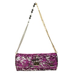 Dolce And Gabbana Multi Colour Sequins Shoulder Bag