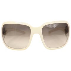 Chanel White Frame "CC" Logo Sunglasses 8