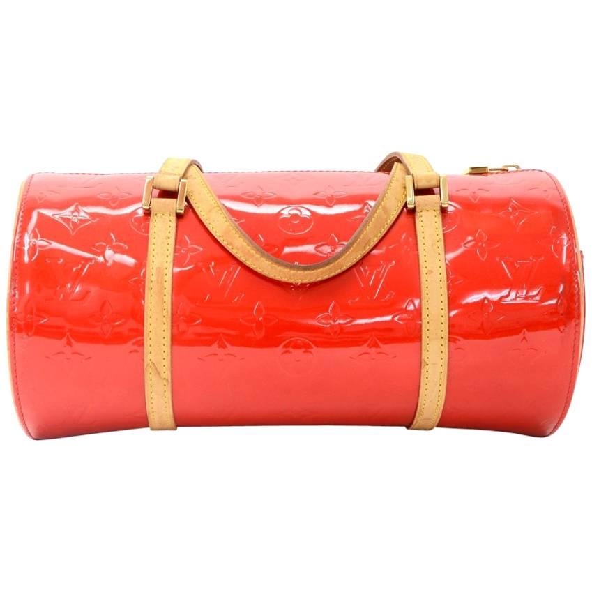 Louis Vuitton Bedford Red Vernis Leather Hand Bag