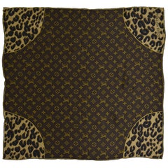 LOUIS VUITTON Silk Monogram Scarf