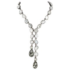 A jewelled sautoir style drop necklace, 1980s 12