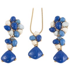 Resin and gilt metal pendant, Guy Laroche, 1980s 4