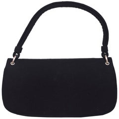 Prada Black Canvas Shoulder Bag 2