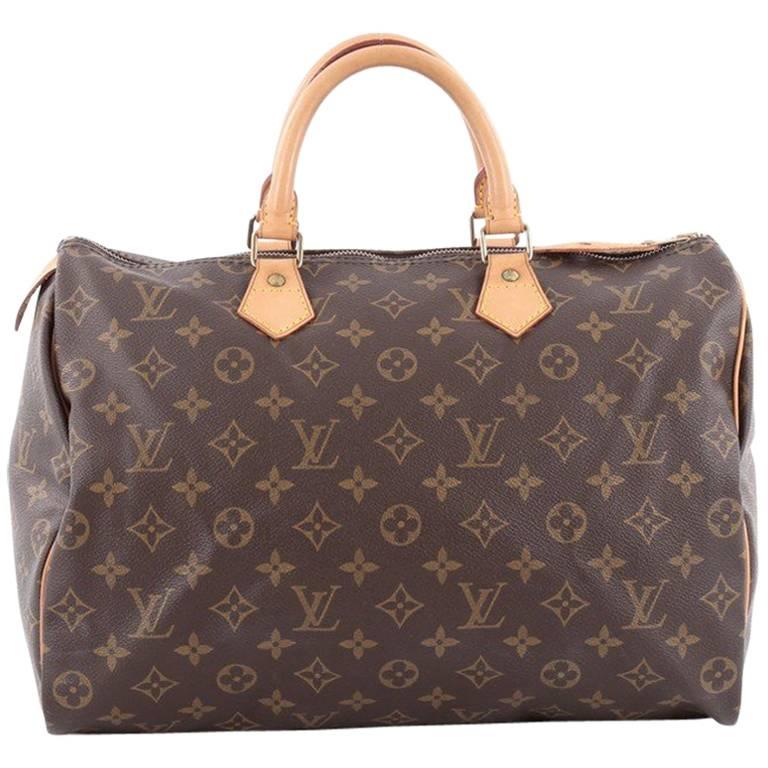 Louis Vuitton Speedy Handbag Monogram Canvas 35