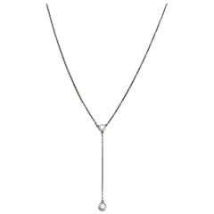 Tiffany & Co. Elsa Peretti Platinum Diamonds By The Yard Y Necklace