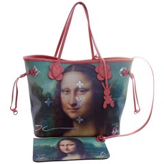 Louis Vuitton x Jeff Koons Masters Neverfull MM Tote da Vinci Monalisa LE New 6