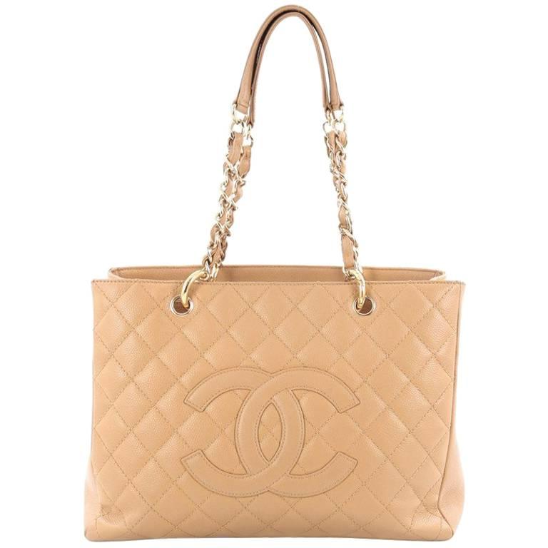 Chanel Grand Shopping Tote Quilted Caviar