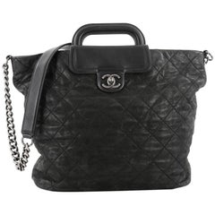 Chanel In The Mix Shopping Tote Quilted Iridescent Calfskin XL