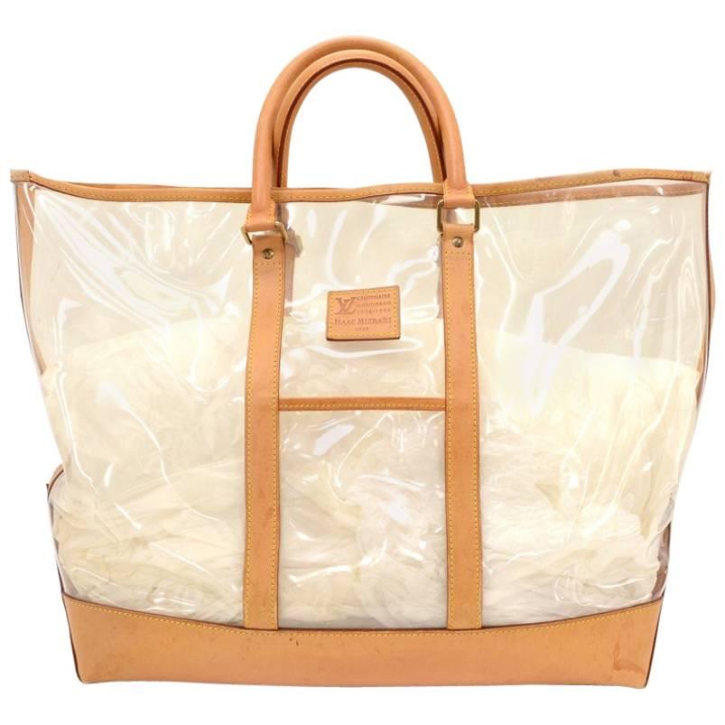 Vintage Louis Vuitton Isaac Mizrahi Clear Vinyl x Leather Limited Tote Bag