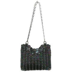 Paco Rabanne Iridescent Leather Chainmail Shoulder Bag