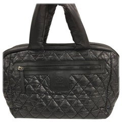 Chanel Coco Cocoon Bowling Bag Quilted Nylon