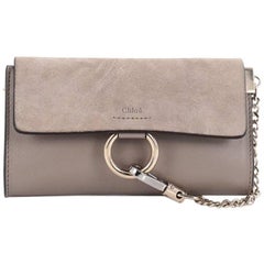 Chloe Faye Shoulder Bag Leather and Suede Mini