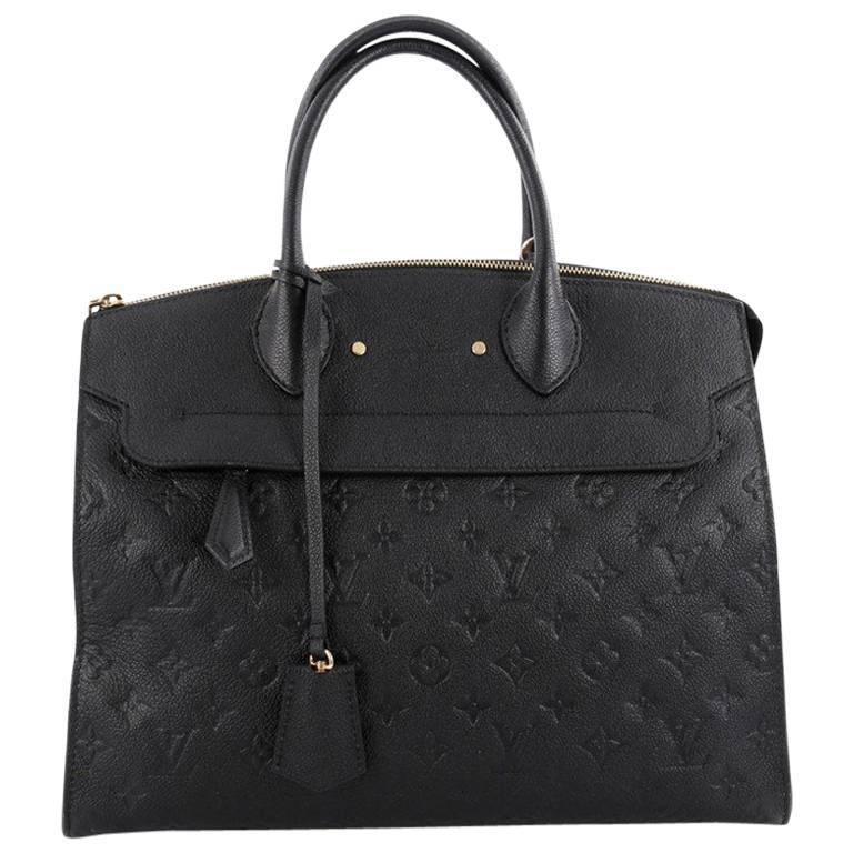 Louis Vuitton Pont Neuf Handbag Monogram Empreinte Leather GM
