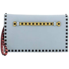 Valentino Rockstud Flap Clutch Leather 10