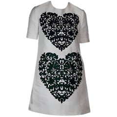 White Stella McCartney Heart Lace Shift Dress 11