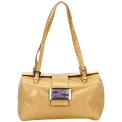 Fendi Brown Leather Shoulder Bag 6