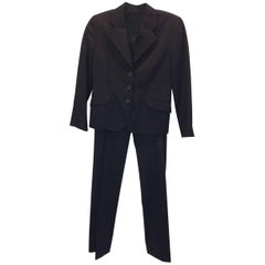 Miu Miu Black Pantsuit with 3 Button Blazer