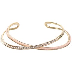 Nina Ricci Goldtone Pink Stingray & Crystal Collar Necklace rt. $1,250 8
