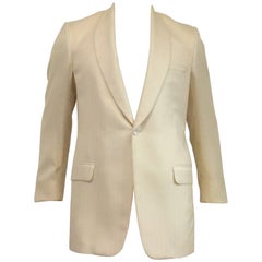 Men's Hickey Freeman Wool & Silk Unstructured Dinner Jacket Sz 42L 9