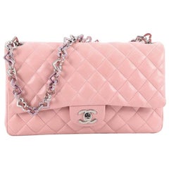 Chanel Vintage Valentine Hearts Flap Bag Gestepptes Lammleder Medium