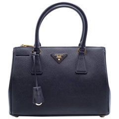Prada Women's Small Esplanade City Black Leather Satchel Bag 2