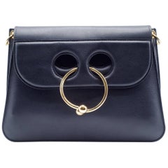 J.W. Anderson Women's Black Medium Pierce Leather Shoulder Bag