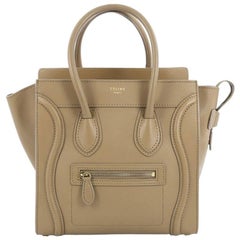 Celine Luggage Handbag Smooth Leather Micro 3