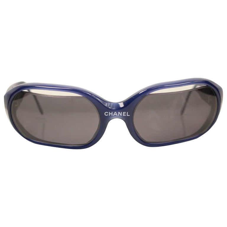 navy chanel sunglasses