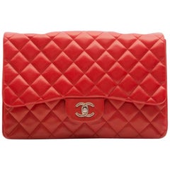 Chanel Red Quilted Shoulder Bag 8