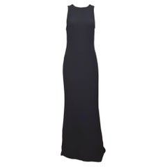 Gianni Versace S/S 2002 Black Lace-Up Back Sleeveless Gown