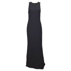 Gianni Versace S/S 2002 Black Lace-Up Back Sleeveless Gown